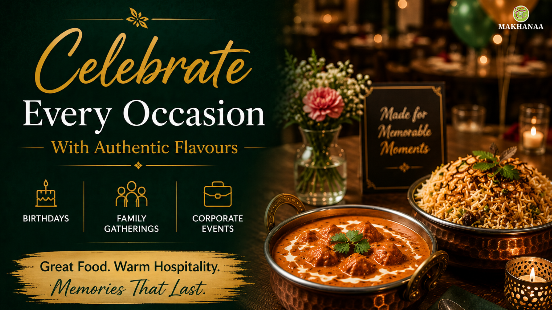 From Birthdays to Corporate Events: The Best Indian Restaurant for Parties Near Newton Mearns Does It All